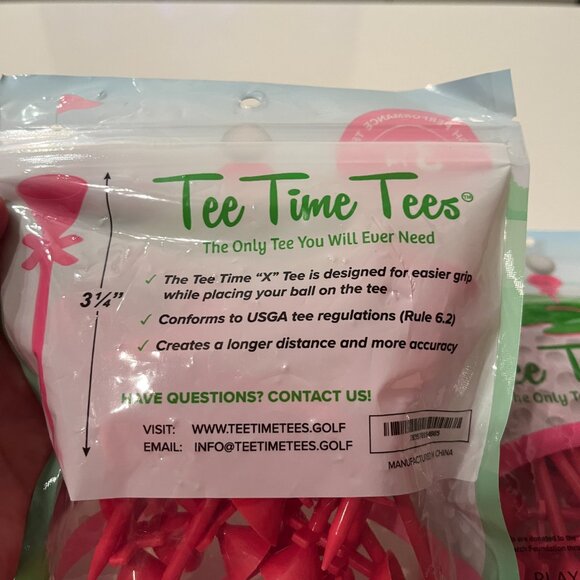 Golf Tee Bundle PGA Tour and Tee Time Performance Tees (new/m/x) - Picture 3 of 9